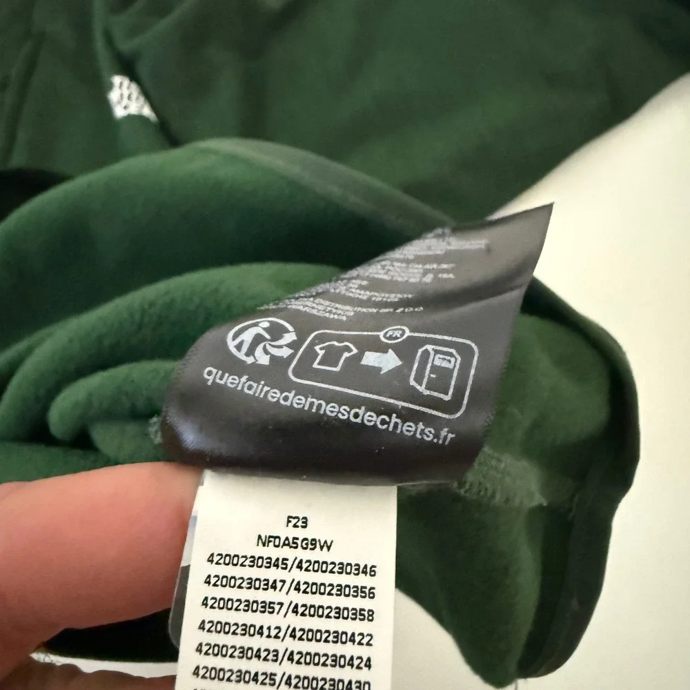 The North Face Mens XL Green Heathered Quarter Zip Fleece Pullover NF0A5G9W